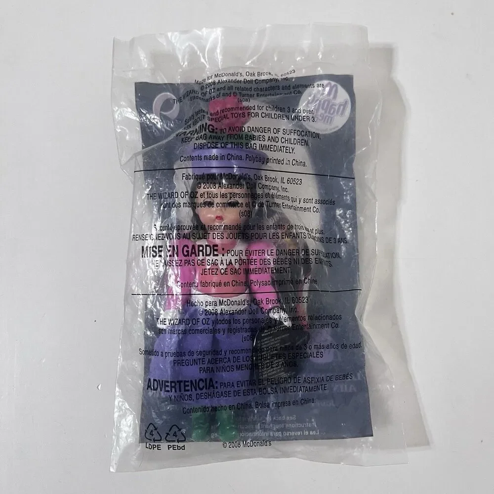 McDonald's Wizard of Oz Flower Munchkin Happy Meal Toy Madame Alexander #9 2008